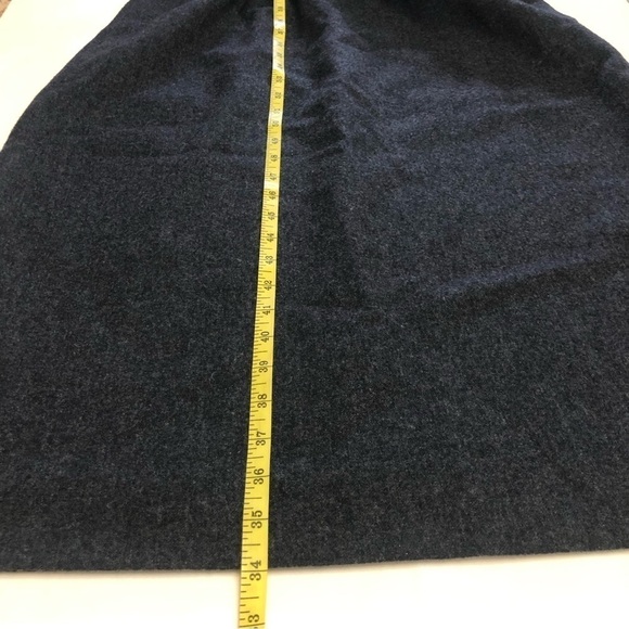 Vintage Pendleton Womens 100% Virgin Wool Dark Gray Pencil Skirt Size M - Picture 7 of 9